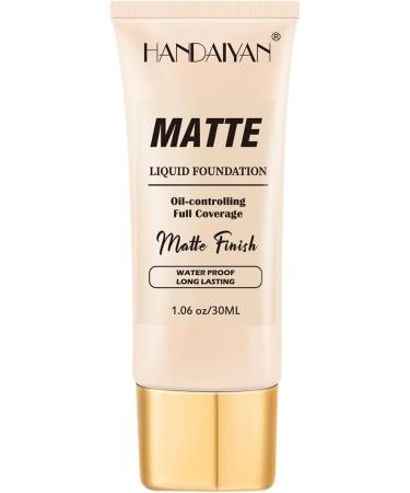 Liquid Makeup Foundation | Matte Liquid Full Coverage Face Foundation | 1.06 Fl Oz Lightweight Moisturizing Liquid Coverage Foundation High & Natural Full Coverage - Buy Online on GoSupps.com