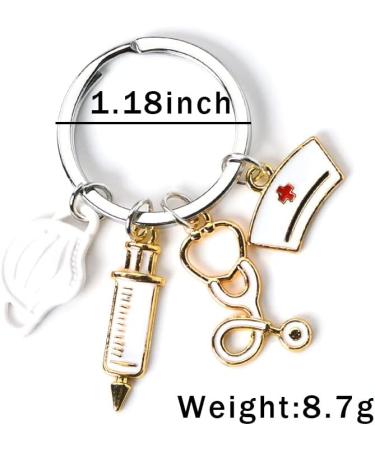 Guqqeuc Nurse Gifts | Stethoscope Keychain & Nurse Cap | Perfect Doctor & Nurse Appreciation Gifts for Women & Men | Nursing Graduation Gifts for Students & Practitioners - Buy Online on GoSupps.com