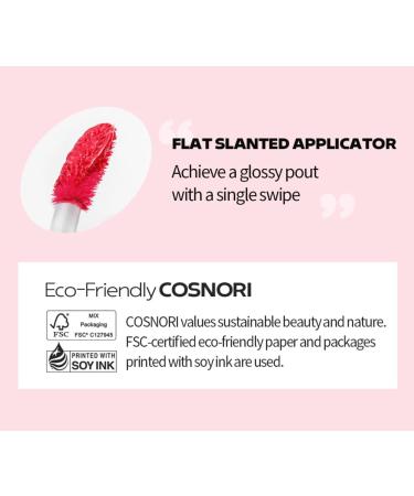 COSNORI Flow Wave Lip Tint - Vegan Glassy Lip Gloss Lightweight & Long-lasting Moisturizer (03 GLARE) | International Shipping Available - Buy Online on GoSupps.com
