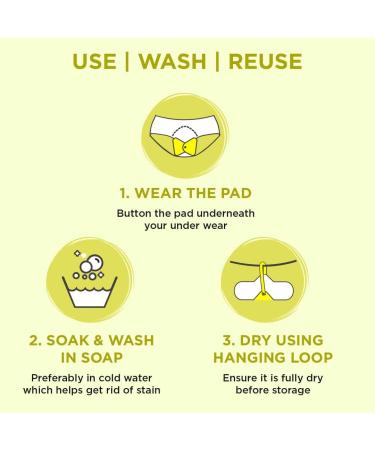 Pee Safe Reusable Sanitary Pads Bundle | Highly Absorbent & Skin Friendly | Includes 3 Regular Pads, 1 Overnight Pad, and Leak Proof Pouch | Lasts Up To 1 Year - Buy Online on GoSupps.com