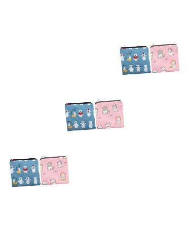 Teen Girl Gifts 6 Pcs Napkin Storage Bag Girls Gift Cute Handbags Coin Purses for Women Storage Bag Pouch Purse Storage Bag Pad Storage Pouch Period Bags for Teen Girls Cute Wallet Assorted Colorx3pcs 13X13CMx3pcs