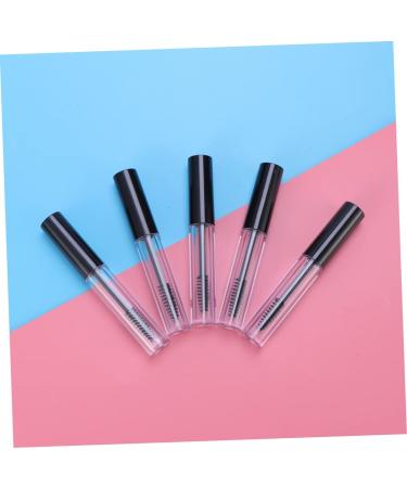 FOMIYES 10 Pcs Eyelash Brush Tube Black Lid Large Empty Tube Eyelash Serum Bottle Empty Eyelashes Bottle - Buy Online on GoSupps.com