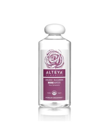 Alteya Organic Rose Water 500 ml - 100% Pure Organic Rosa Damascena (Damask Rose) Hydrolat - No additives - USDA Certified Organic - Face Toner Revitalizing Body Condition Hair & Scalp