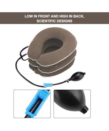 SSDDDLZEQ Inflatable Cervical Massage Device Adjustable Foldable Neck Tension Relief for Headaches & Shoulder Pain (Color: #2) Global Shipping Available - Buy Online on GoSupps.com