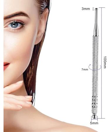 Tuknn Acupuncture Pen - Meridian Pencil Acupressure Staff for Massage & Scar Care | 10 cm Stainless Steel Acupuncture Stick - Buy Online on GoSupps.com
