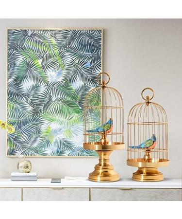 Art Collectible Ornament Decoration Crafts Metal Living Room Home Bird Cage Display (Size : L) () - Buy Online on GoSupps.com