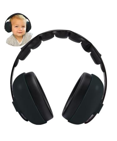 GUKOY Baby Ear Protection Noise Cancelling HeadPhones Noise Reduction Ear Defenders for Ages 0-3 Years | Infant Hearing Protection Earmuffs Black