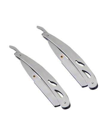 Beaupretty 2 Stk razor holder made of stainless steel razor plane holder Razor planer Stand Light shaver holder razor blade organizer vintage shaver holder vintage razor for men as shown 2 PCs