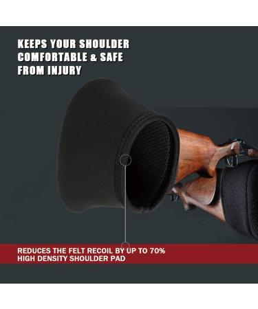 MiJiTrio 0.5 Inch EVA Filled Slip-on Recoil Pad for Shotgun - Anti Slip Recoil Reducing Pads for Shooting and Hunting - Buy Online on GoSupps.com
