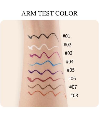 INTEROOKIE Non-smudging long-lasting waterproof eyeliner 6 pcs set aegyo sal down to eye makeup pen (A) - Buy Online on GoSupps.com