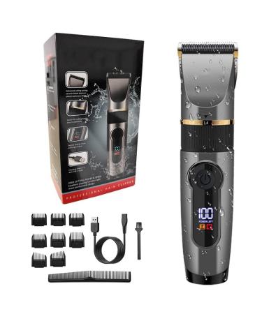 Professional Corded Cordless Hair Clippers for Men - Waterproof Adjustable Blade LED - Powerful Electric Hair Trimmer with Box - Buy Online on GoSupps.com