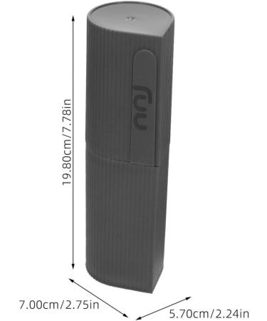 Minkissy Toothbrush Travel Case - 2-Pack Portable Organizer for Trips & Business Travel Gray/White 19.8x7cm - Ideal for Camping & Home Use - Buy Online on GoSupps.com