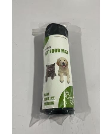 Coomatzu Waterproof Pet Bowl Pad for Cats & Dogs | Silicone Lining Mat | Hand Wash | 45x26cm Black - Buy Online on GoSupps.com