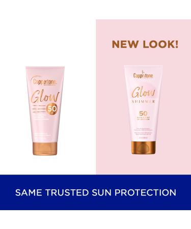 Coppertone Glow with Shimmer Sunscreen Lotion SPF 50 - Water Resistant, Broad Spectrum Protection - 5 Fl Oz - Buy Online on GoSupps.com