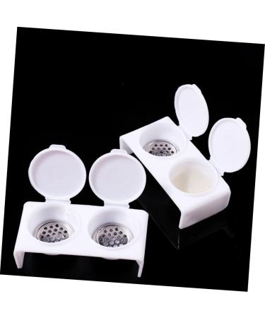 FRCOLOR Nail Art Brush Cup Acrylic Liquid Holder Soaking Bowl for Acrylic Nails Monomer Bowl with Lid Nail Dappen Dish Monomer Holder Stainless Steel Manicure Pen Washing - Buy Online on GoSupps.com