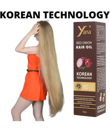 Red Onion Oil For Hair Longer For Men And Women 200ml By Korean Technology - Buy Online on GoSupps.com