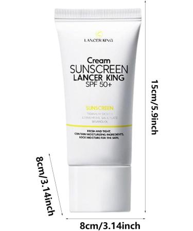 Anloximt Face Sunscreen SPF 50 - Safe and Natural Sunscreen for Men and Women - 60 Sunscreen Cream - Oil-Free and No-Sunscreen for Most Skin Types and Skin Tones - Buy Online on GoSupps.com