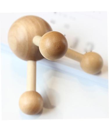Wooden Roller Massager for Scalp & Body Pain Relief - Shiatsu Therapy & Foot Reflexology - Buy Online on GoSupps.com