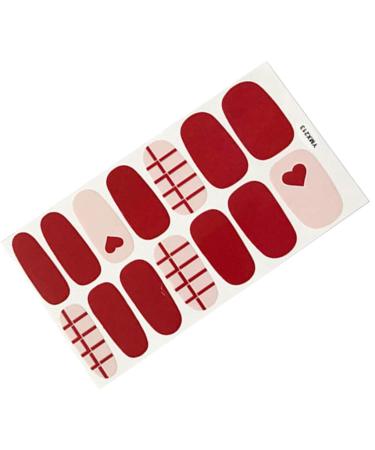 dijiusidy Nail Art Stickers Self-Adhesive Fingernail Decal with Strap Glue DIY Art Decor Full Cover Manicure Kits for Women Girls YMX213
