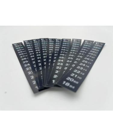 10-Piece Aquarium Thermometer Stickers - Accurate Digital Temperature Strips ( C & F) for Fish Tanks - Buy Online on GoSupps.com