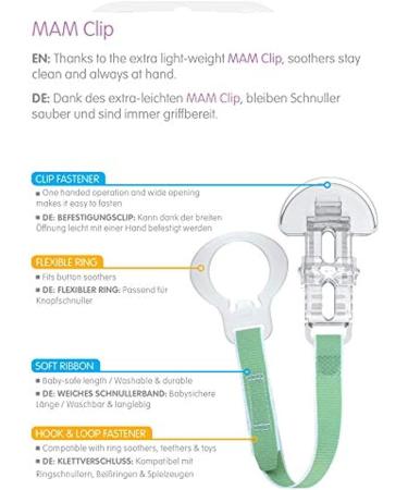 MAM Soother Clips Pack of 2 Baby Soother Chain Fits All MAM Soothers Newborn Essentials (Soothers Not Included) Animals 1 Soother Pack of 2 - Buy Online on GoSupps.com