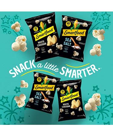 Smart50 Sea Salt Popcorn - 0.5oz Bags (36 Pack) | Healthy Snack Option - Buy Online on GoSupps.com
