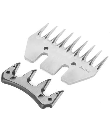High-Strength Stainless Steel Shear Knife for Sheep & Goats | 9 Tooth Straight Blade & Swivel Replacement - Buy Online on GoSupps.com