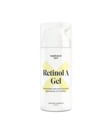 Retinol-A Gel - Anti-Aging Retinol Moisturizer Repairs Fine Lines & Wrinkles Daily Facial Retinol for Smoother Firmer & Younger Looking Skin- (99.9% Water Based Gel W/Vitamin A) (3.4 oz.)