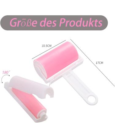 Voarge Reusable Lint Rollers - 6 Set Washable Lint Rollers for Pet Hair | Eco-Friendly Lint Remover Accessories (Pink) - Buy Online on GoSupps.com