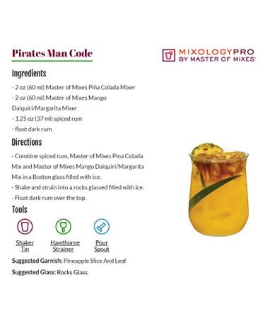 Master of Mixes Pina Colada Drink Mix - Ready to Use, 1L Bottle (Pack of 3) | Delicious Tropical Cocktail - Buy Online on GoSupps.com