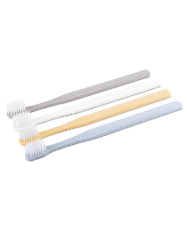 Fabufabu 4 Pieces Elevate Your Oral Care with Exquisite Japanese Style Toothbrushes Suitable for Travel Business Trips Camping Outdoor Children and Daily use