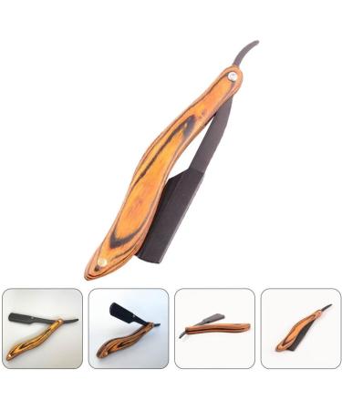 Nolitoy Stainless Steel Folded Razor - Vintage Hairdresser Razor with Wooden Handle for Perfect Haircuts - Buy Online on GoSupps.com