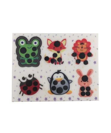 Children's Cartoon Temperature Stickers - 6 Pack Flexible Skin-Friendly Forehead Thermometer for Baby Care - Buy Online on GoSupps.com