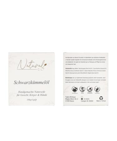 3x Natural Black Cumin Oil Soap - 100% Handmade & Certified - Gentle Shower Soap for All Skin Types - No Harmful Ingredients - Premium Food Metics - Buy Online on GoSupps.com