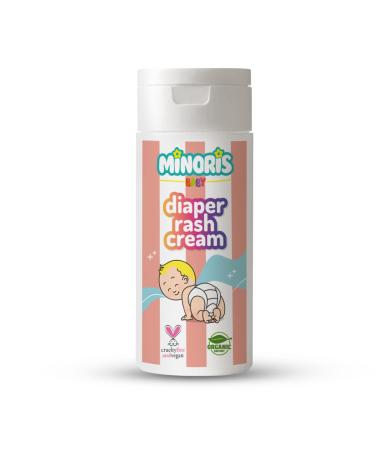 Minoris Baby Buttock Erythema Cream, Zinc Oxide Strength, Organic & Mineral Content, Instant Relief & Lasting Protection, Fragrance Free, Vegan, 55 g
