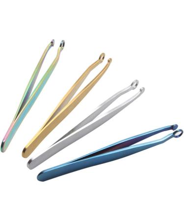 Precision Stainless Steel Nose Hair Tweezers & Round Head Scissors for Safe Trimming | Silver - Buy Online on GoSupps.com