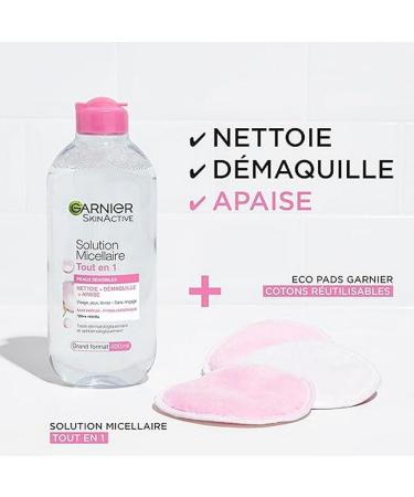 Garnier SkinActive Micellar Solution for Sensitive Skin - 400ml | All-in-One Cleansing Solution - International Shipping Available - Buy Online on GoSupps.com