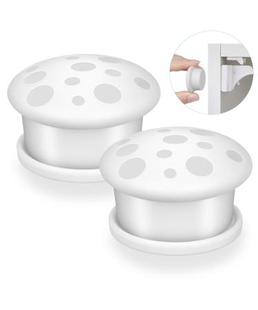 Hotut replacement key for baby security magnetic cabinet lock 2 piece universal replacement key invisible child locking magnetic child locking accessories mushroom head style