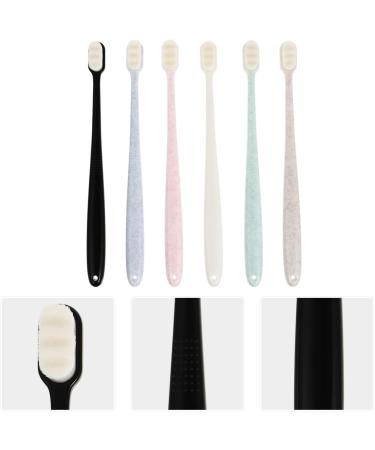 Lurrose 6-Pack Silicone Toothbrush Prosthesis Cleaning Brush - Gentle on Sensitive Gums Ideal for Kids & Household Use - Buy Online on GoSupps.com