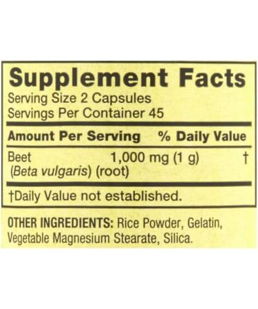 Spring Valley Beet Root 1000mg Capsules - 90 Count | Premium Quality Dietary Supplement for Enhanced Energy & Health - Buy Online on GoSupps.com