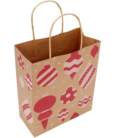 KOMBIUDA 12 Pcs Christmas Party Bag Christmas Print Kraft Bags Holiday Paper Gift Bags Christmas Bags Paper Packaging Bags Printed Paper Bag Christmas Tote Bags Candy Bag Printing - Buy Online on GoSupps.com