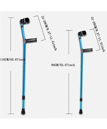 Crutches Walking Sticks Elbow Crutches Comfortable Handle Pads Cover Walking Stick Adjustable Comfortable Adults Kids Women Men Health Care Warm life (blue2 84) Selfless dedication Blue1 84 - Buy Online on GoSupps.com