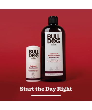 Bulldog Skincare Vetiver and Black Pepper Roll On Natural Deodorant White 75 ml Vetiver and Black Pepper 1 count (Pack of 1) - Buy Online on GoSupps.com