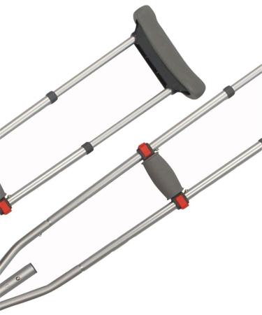 Crutches for Adults Underarm Foldable Underarm Crutches for Disabled People Elderly Mobility Aluminium Lightweight Adjustable Axilla Crutches Great for Travel or Work Lucky Star - Buy Online on GoSupps.com