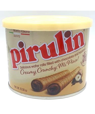 GREAT BRITISH TRADING LIMITED PIRULIN Chocolate and Hazelnut Filled Wafers 300g Box