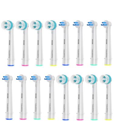 8 pieces Interspace and 8 pieces Ortho Care Essentials brush heads compatible with Oral B electric toothbrush - Buy Online on GoSupps.com
