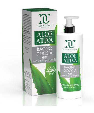 Natur Unique Aloe active bath shower gel maxi size 400 ml - Buy Online on GoSupps.com