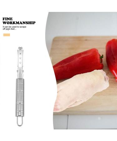 Bestonzon Razor for Pets - Manual Hair Remover & Rustproof Steel Schaber for Animal Fur & Meat Hair - Buy Online on GoSupps.com