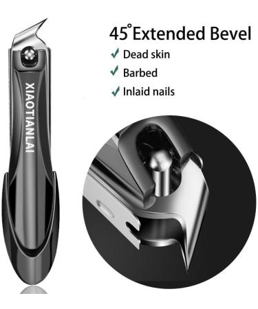 Nail Clippers for Thick Nails Splash-Free Fingernail Clippers Toenail Clippers Nail Cutters Nail Clippers with Fingernail File Manicure for Men & Women - Buy Online on GoSupps.com