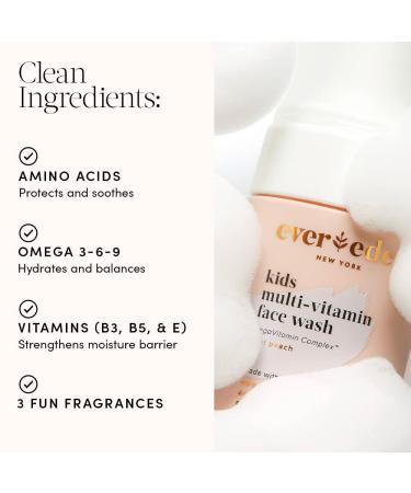 Evereden Multi-Vitamin Kids Face Wash & Kids Multi-Vitamin Body Lotion: Fresh Pomelo - Clean and Non-Toxic Kids Products | Multi-Vitamin Skin Care for Kids - Buy Online on GoSupps.com